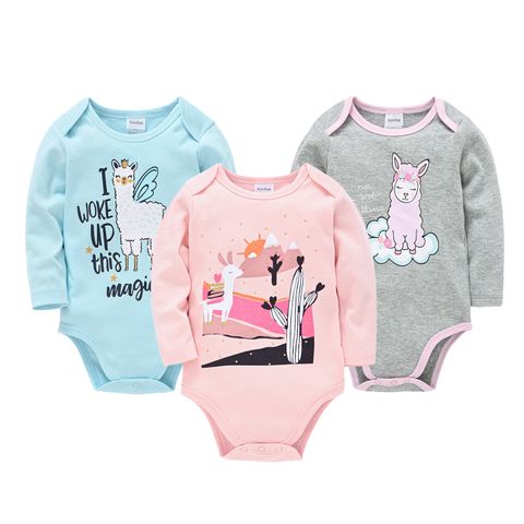 Long Sleeve Baby Romper Set (Girl C)