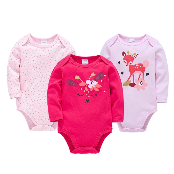 Long Sleeve Baby Romper Set (Girl B)