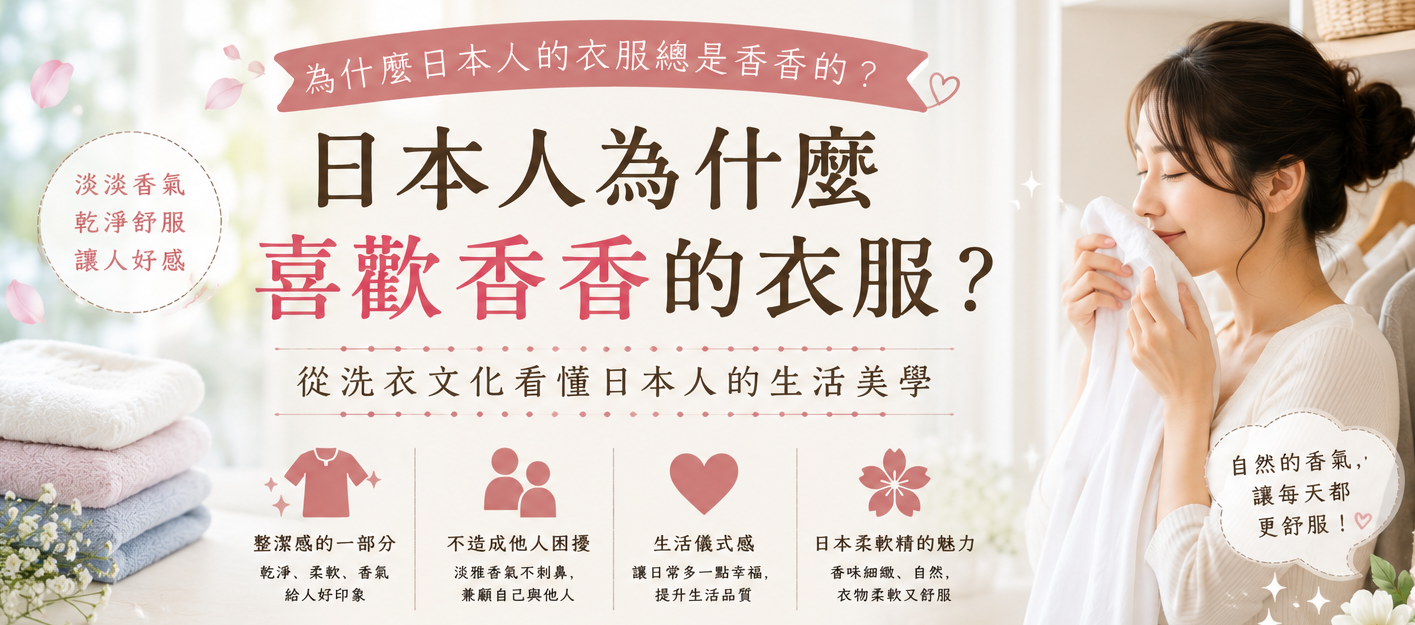 日本人為什麼喜歡香香的衣服？從洗衣文化看懂日本人的生活美學