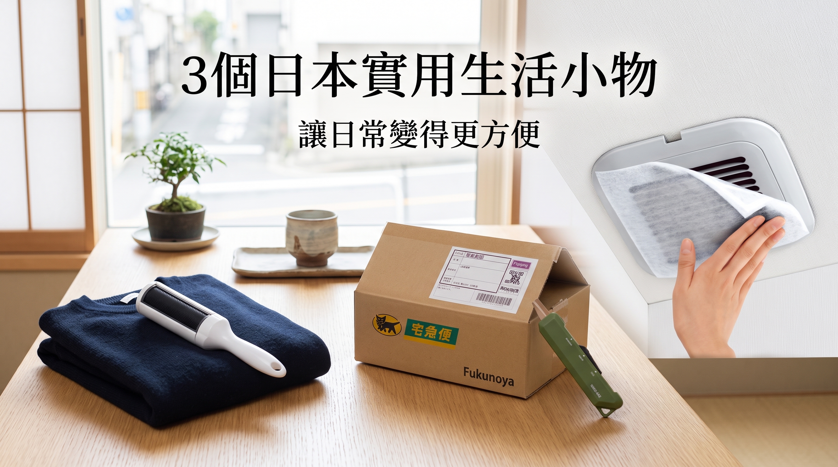 3個日本實用生活小物讓日常變得更方便