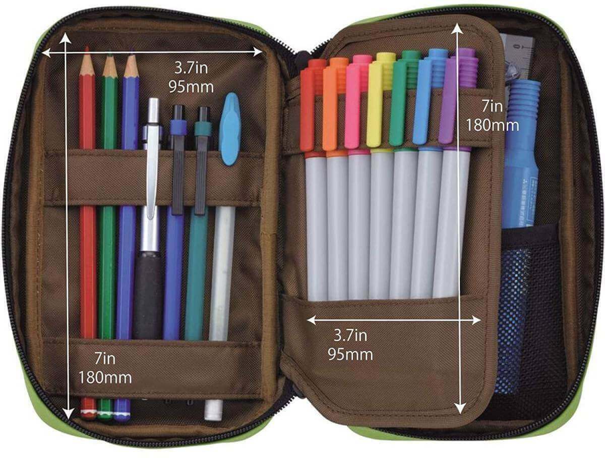 日本LIHIT LAB多用途收納筆袋/鉛筆盒