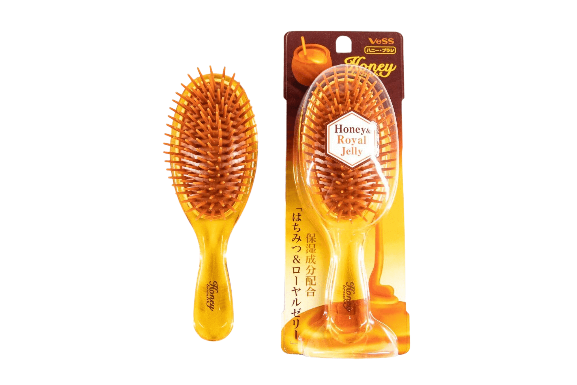 【VeSS】日本頭皮按摩梳子 添加蜂王乳蜂蜜保濕成分 H500