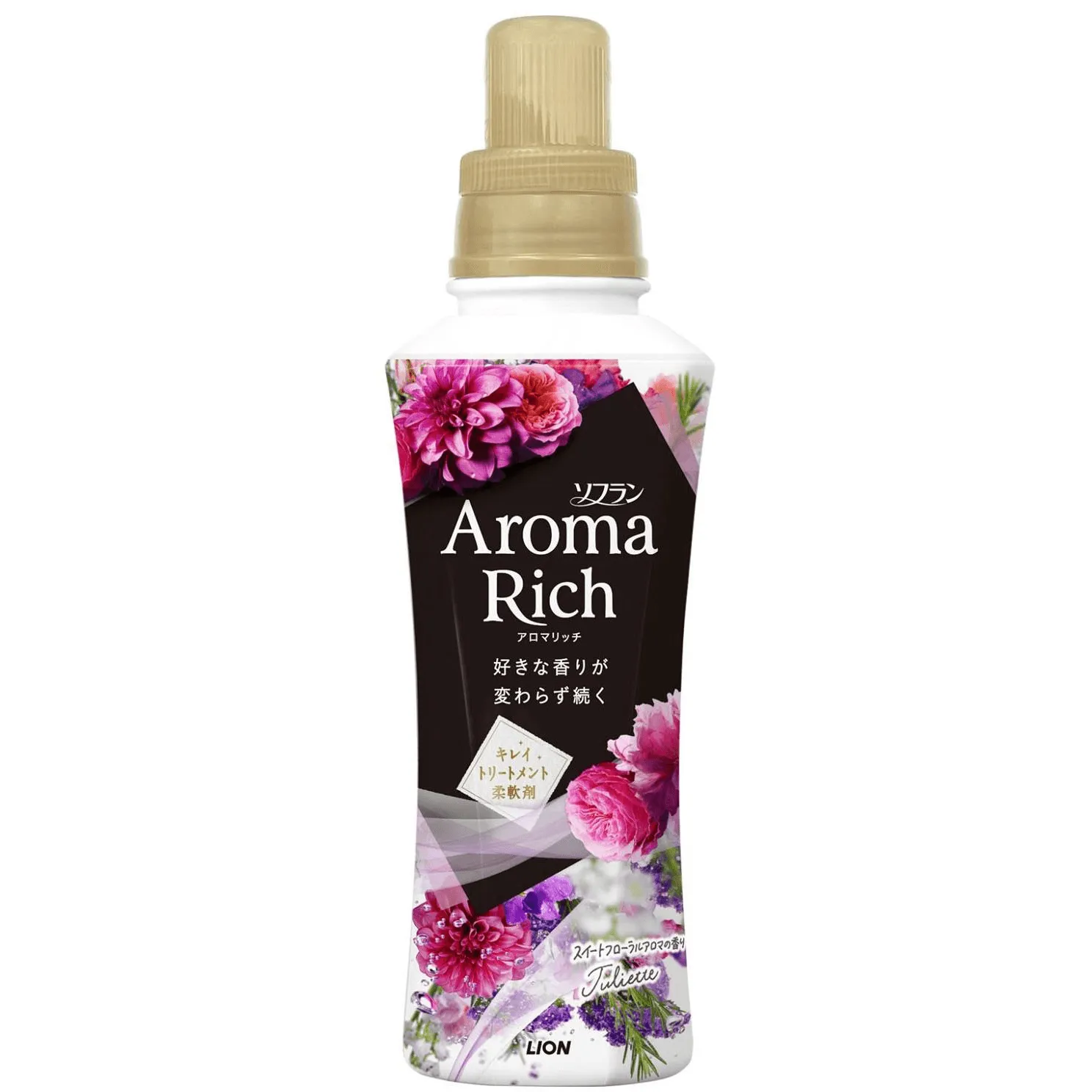 【LION】日本獅王Aroma Rich衣物香氛柔軟精-480ml 甜美花香