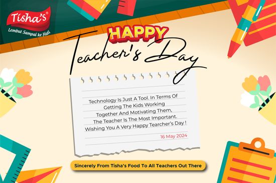 <center> HAPPY TEACHER'S DAY 2024 <BR> | Tisha's Food