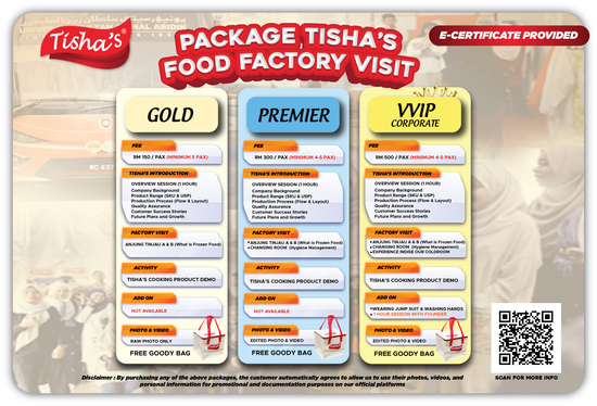 <CENTER> TISHA'S FOOD <BR> FACTORY VISIT <br> | Tisha's Food