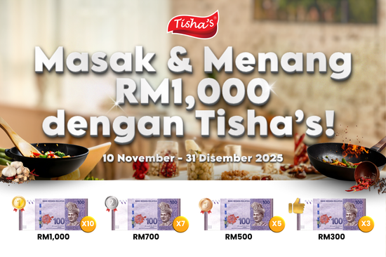<CENTER> MASAK & MENANG <BR> RM 1000! | Tisha's Food
