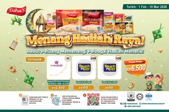<CENTER> MENANG HADIAH RAYA CONTEST <BR> <br> | Tisha's Food