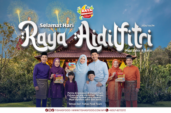 <CENTER> WISHING YOU A BLESSED HARI RAYA AIDILFITRI <BR> <BR> | Tisha's Food