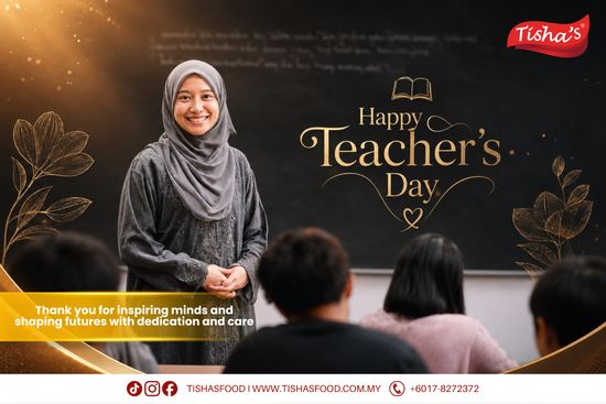 <center> HAPPY <BR> TEACHER'S DAY <BR> | Tisha's Food
