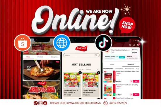 <CENTER> TISHAS ARE NOW ONLINE! | Tisha's Food