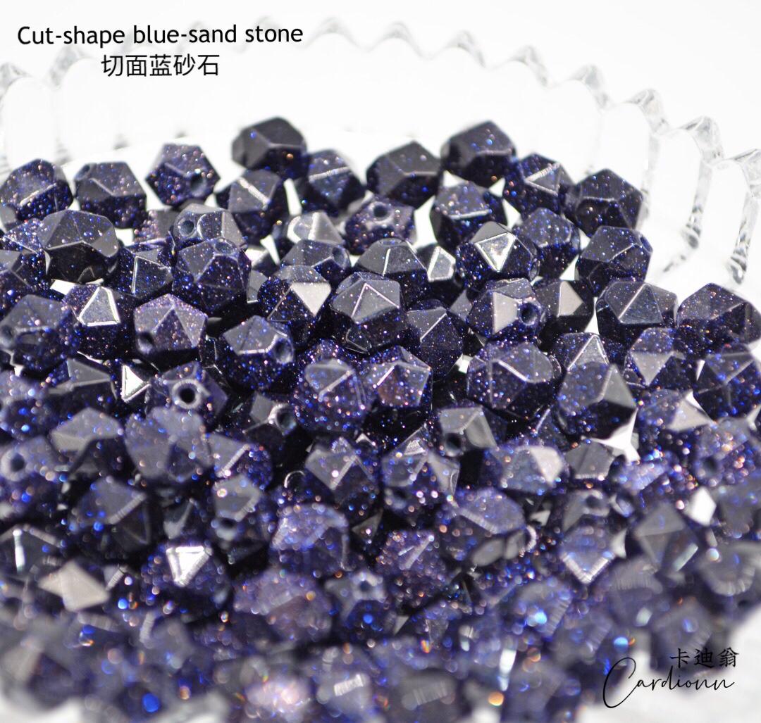 Cut-shape blue sand stone