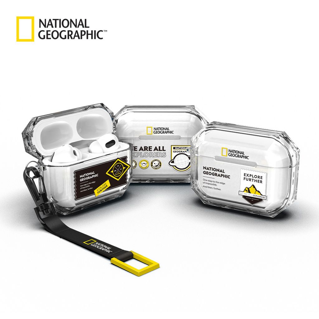 Nat Geo Crystal Bumper Wappen Case (AirPods Pro Series)-TN1