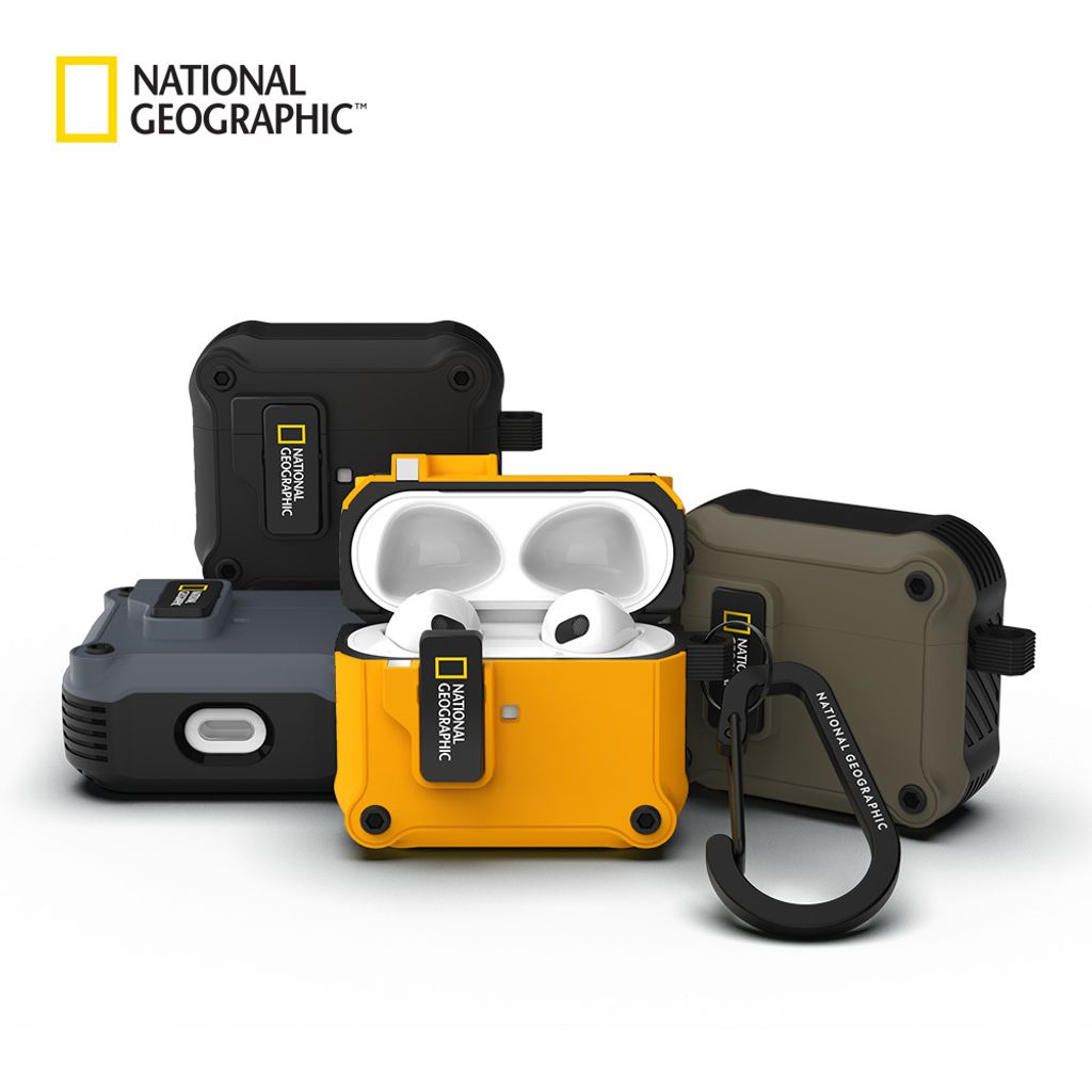 Nat Geo Rugged Bumper Lock Case (AirPods3)-TN1