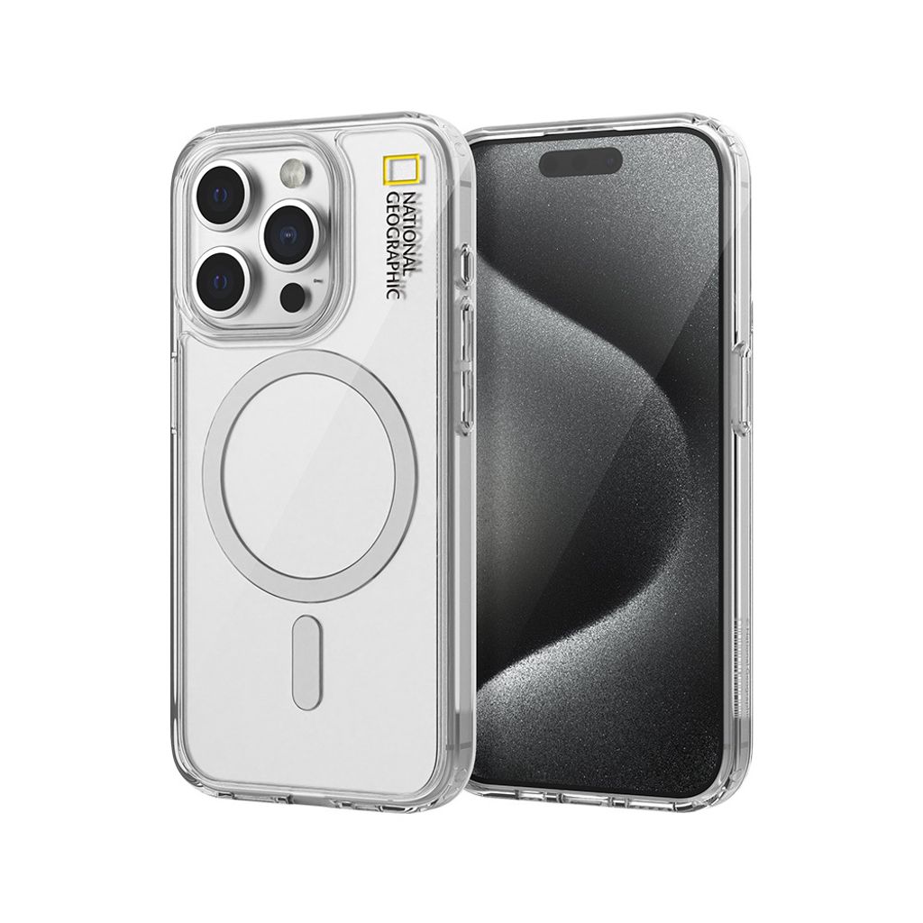 Nat Geo iPhone 15 Pro Magsafe Clear Case_Thumbnail_Side