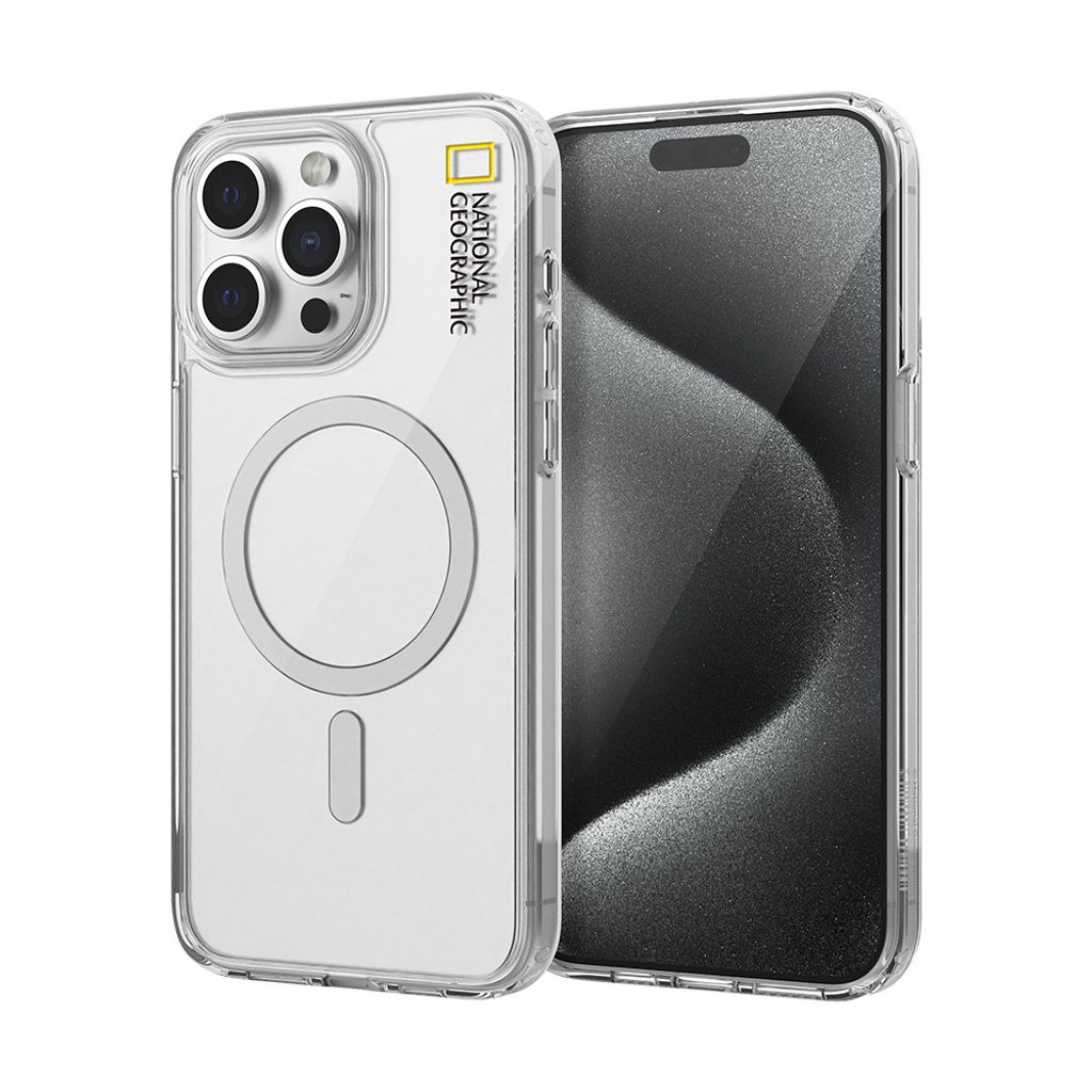 Nat Geo iPhone 15 Pro Max Magsafe Clear Case_Thumbnail_Side