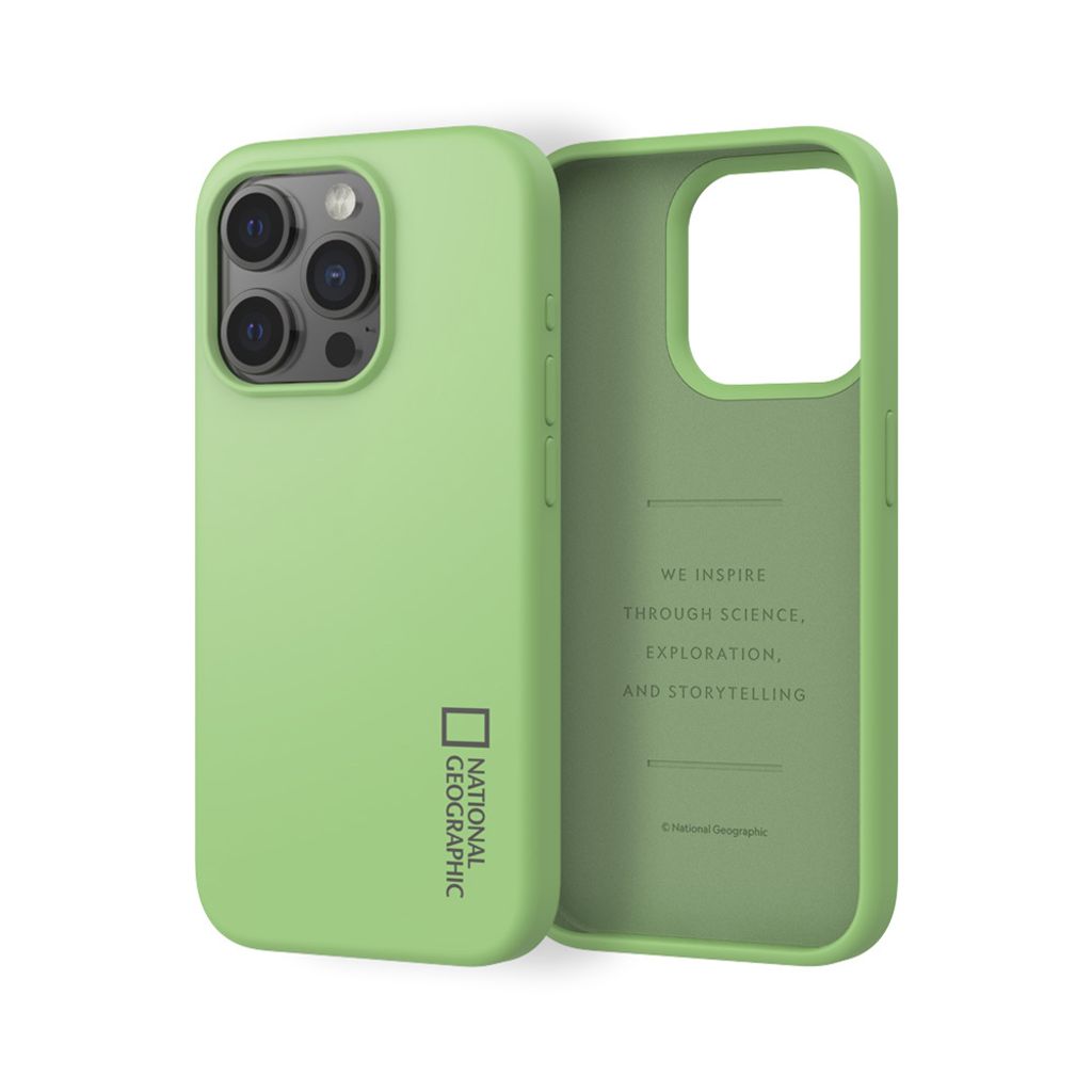 iPhone 15 Pro_Silicone_Side Perspective(Green)
