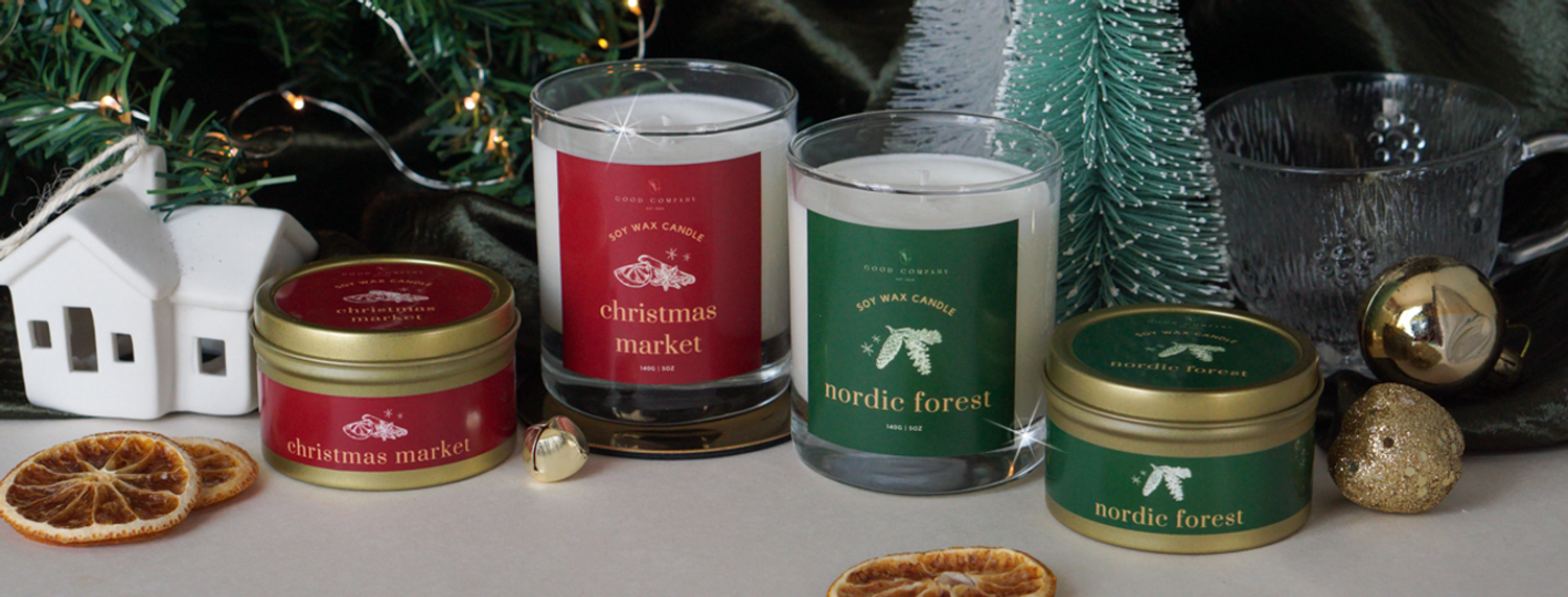Good Company Candles - Premium Hand-Poured Soy Candles | Candles for the Holidays