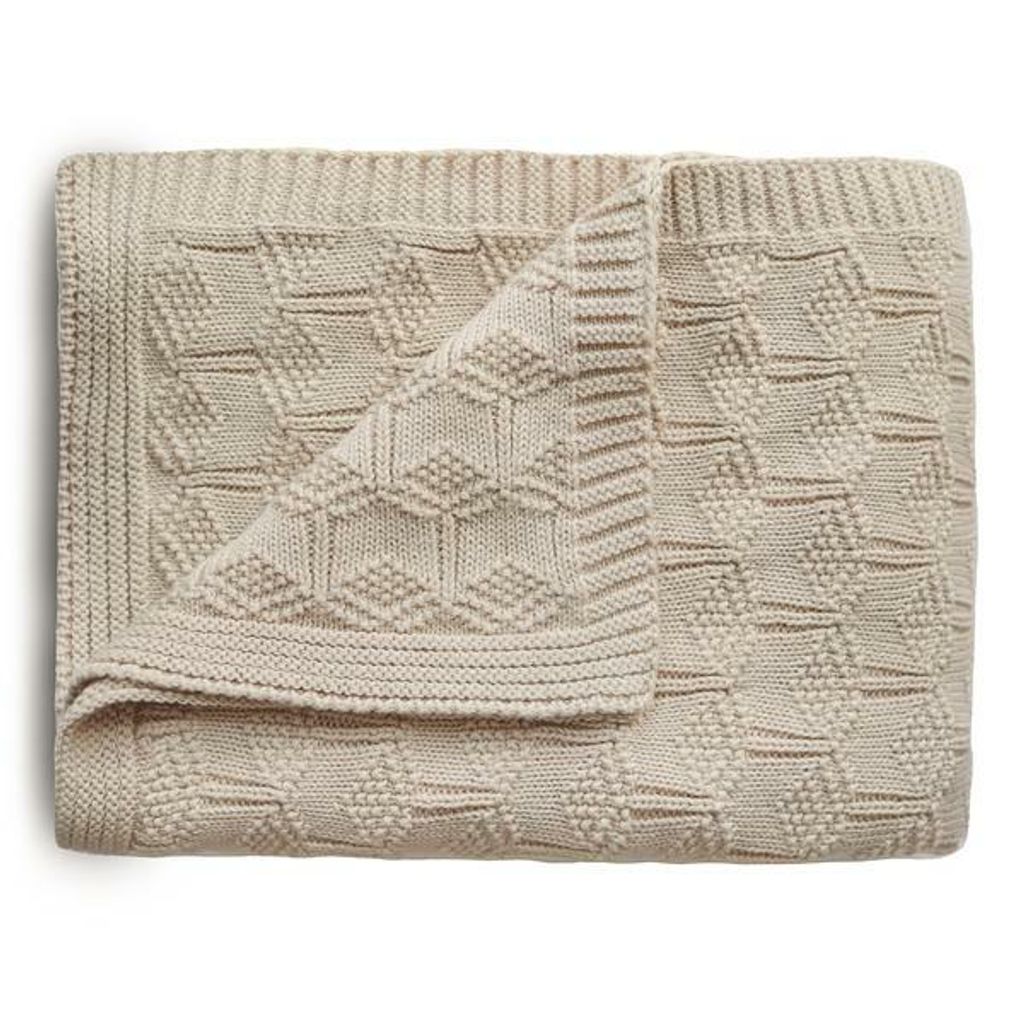 Knitted Blanket Honeycomb Beige 1.jpeg