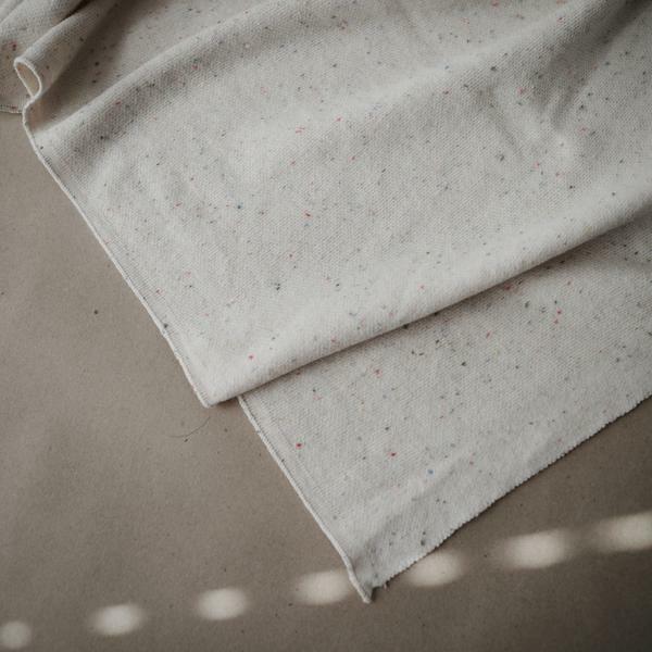 Mushie Knit Blanket 100% Organic Cotton Confetti Ivory 2.jpeg