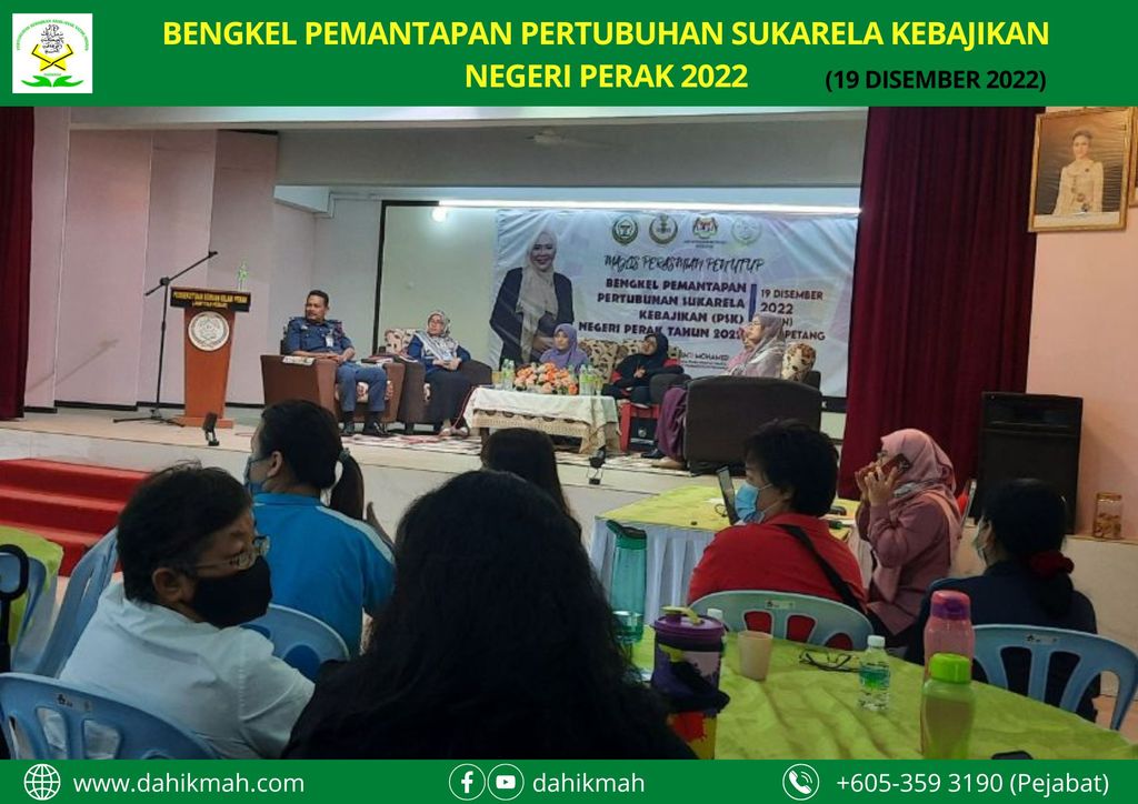 BENGKEL PEMANTAPAN PERTUBUHAN SUKARELA KEBAJIKAN NEGERI PERAK 2022 (19 DISEMBER 2022)