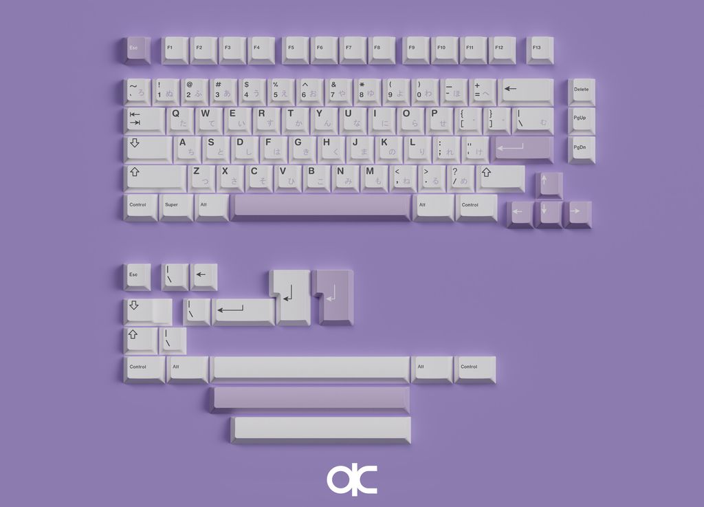 purple keycap full set