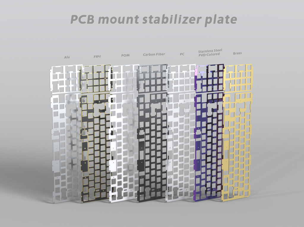 PCB mount stabilizer plate