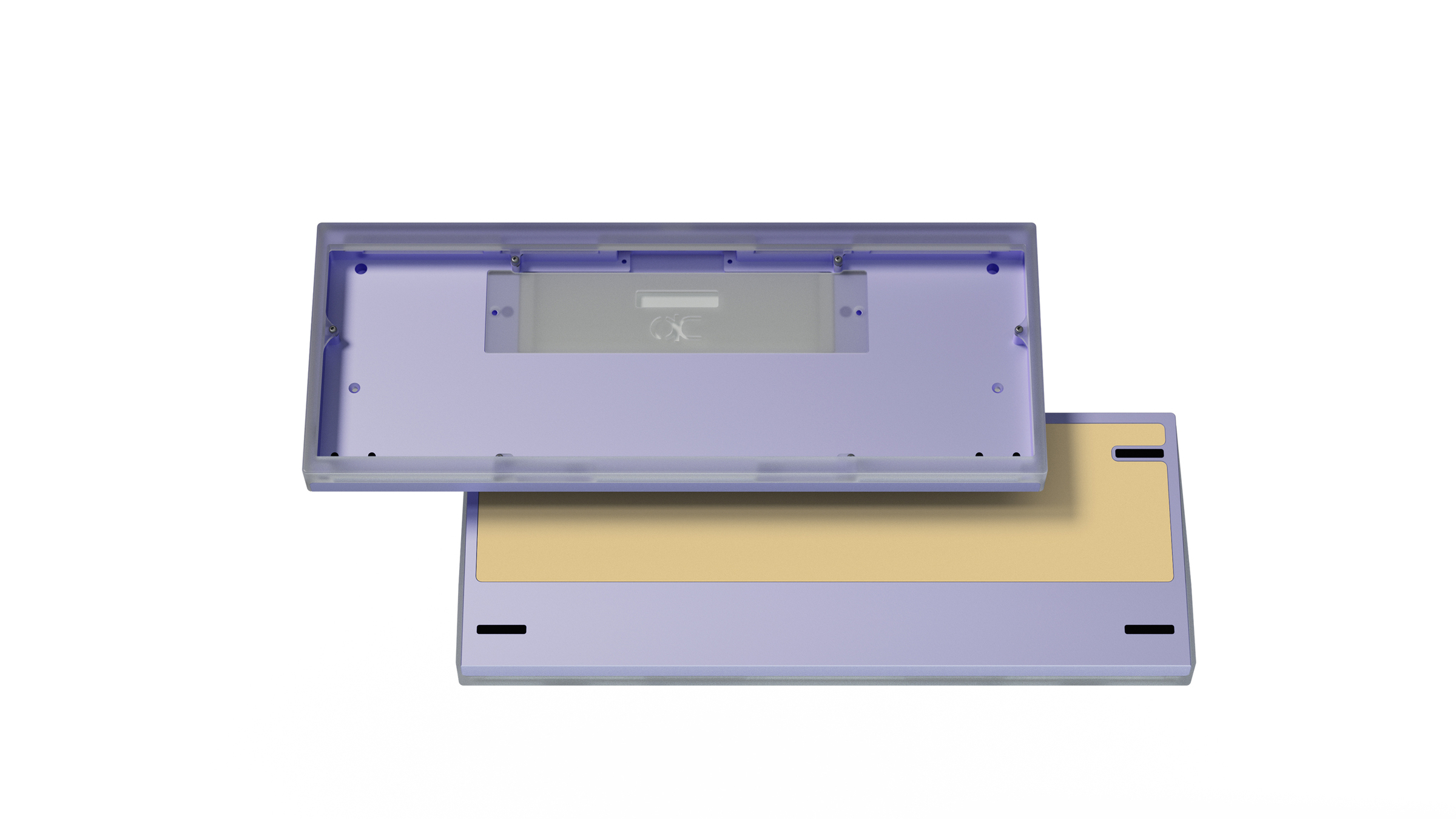 Qwertykeys QK60 Clear&IceWhite ベアボーンキット Qwertykeys QK60 Clear&IceWhite ベアボーンキット