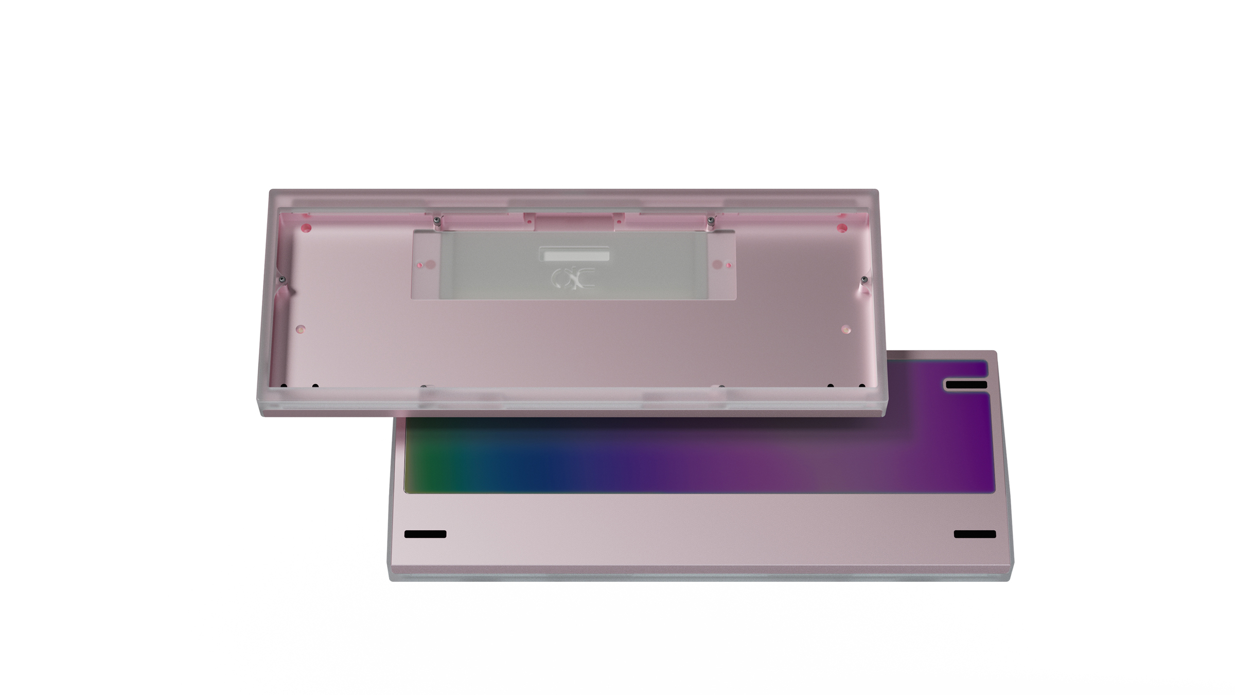 Qwertykeys QK60 Clear&IceWhite ベアボーンキット Qwertykeys QK60 Clear&IceWhite ベアボーンキット