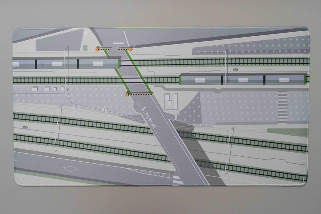 Deskmat-Dai-ni Nakazato Level Crossing