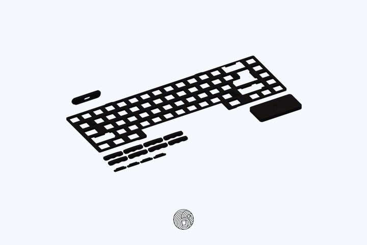 65_silicone_pack_frost_black - K65SLPBLK