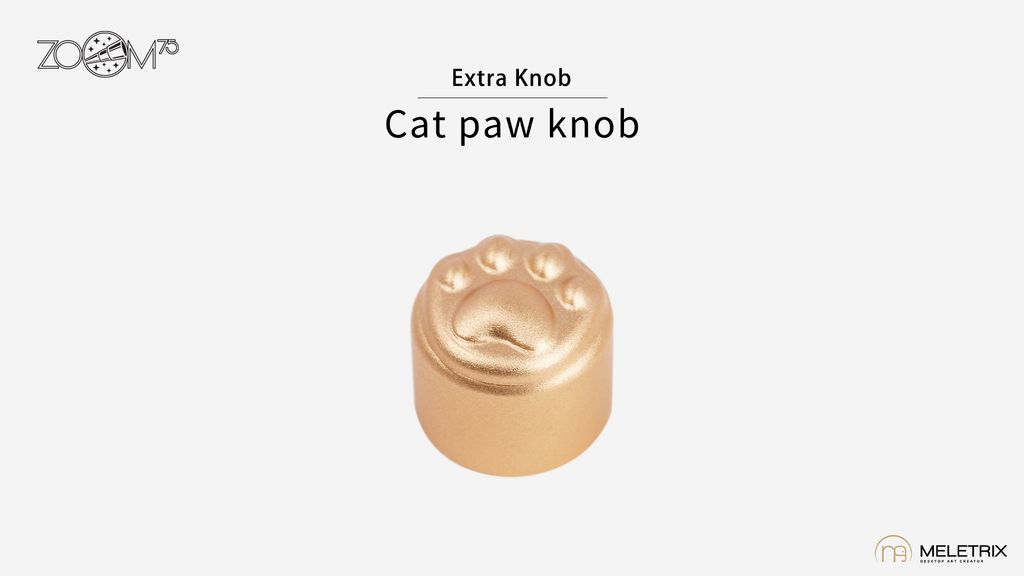 Anodized Cat paw knob