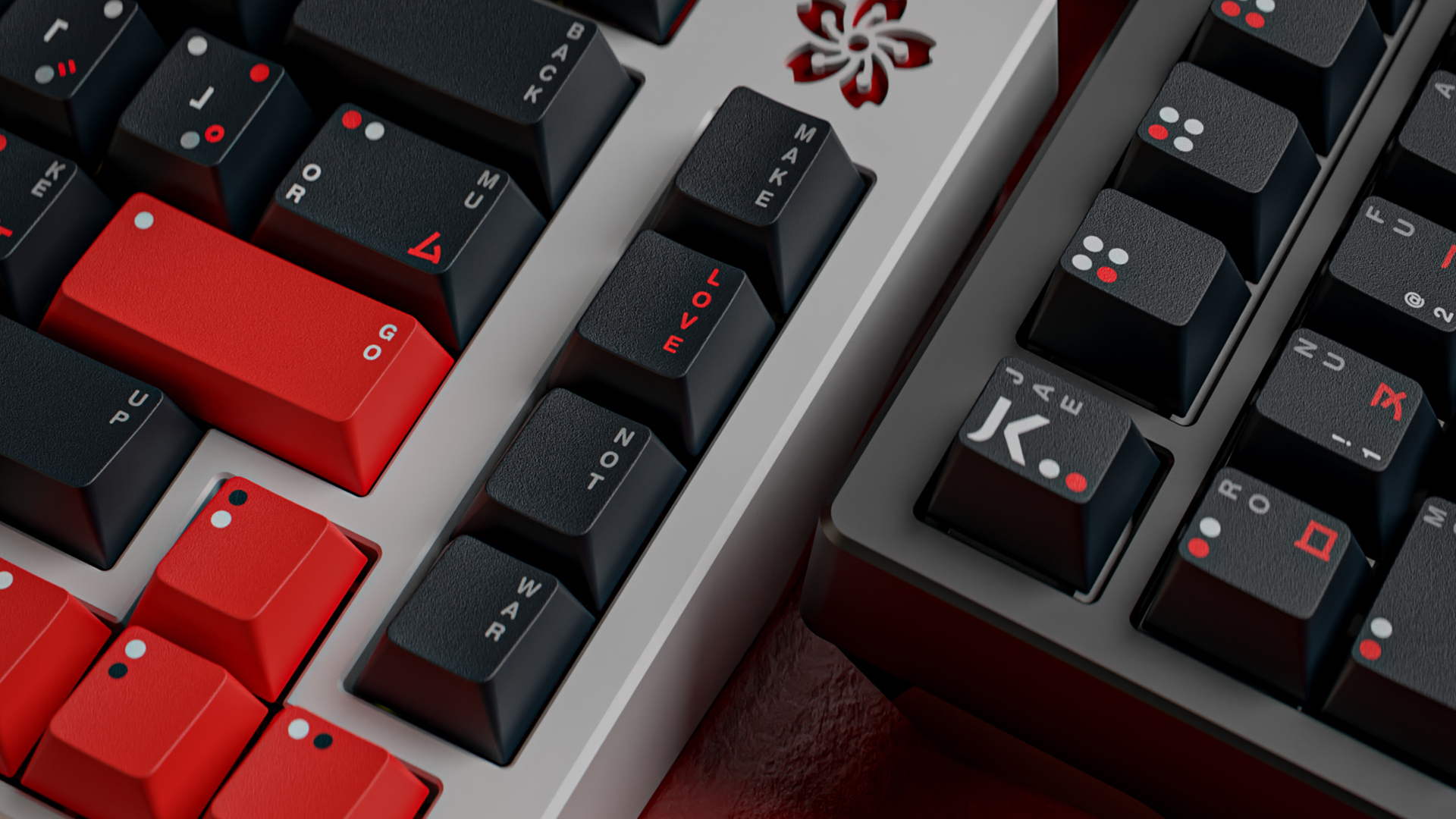 WS x Jaekeyed (赤灰色) Aka Haiiro Keycap Set – Rebult Keyboards