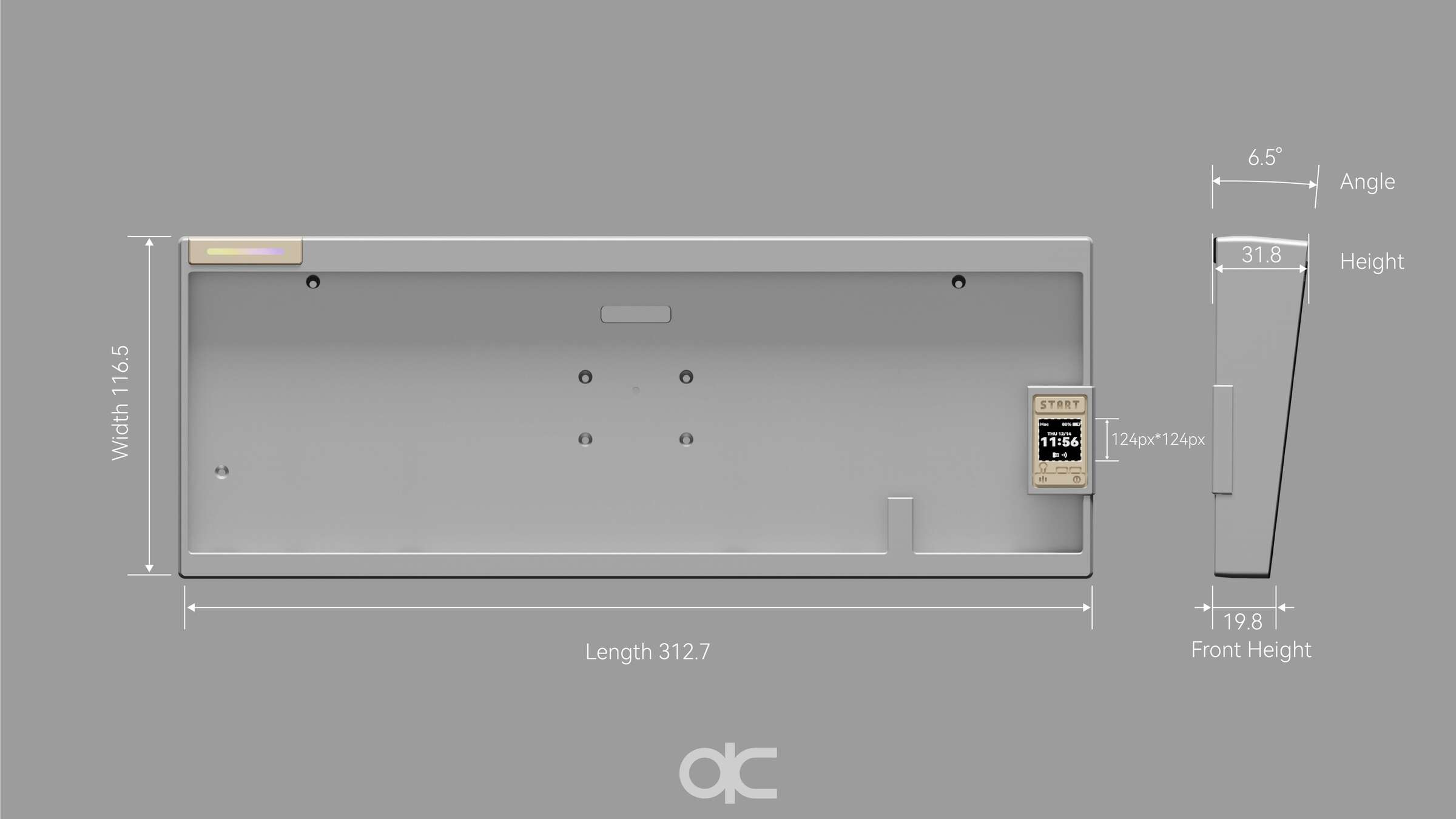 GB] QK65v2 (Spray-coated Top/Anodized Bottom) – Rebult Keyboards