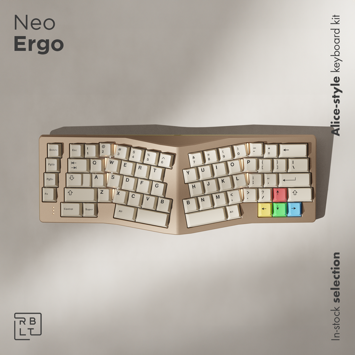Qwertykeys NEO ergo メカニカルキーボード 純正リストレスト付 Neo