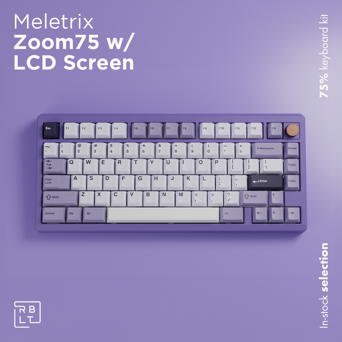 Zoom75 Keyboard Kit (w/ Default LCD Module) – Rebult Keyboards