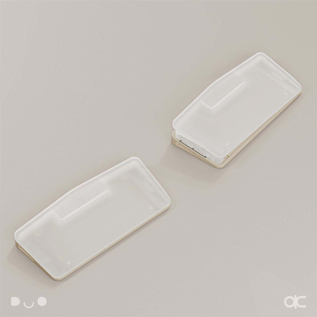 Spray-coated Cream Wrist Rest