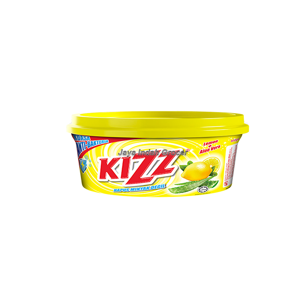 KIZZ Antibacterial Dishwashing Paste Lemon & Aloe Vera 350g.png
