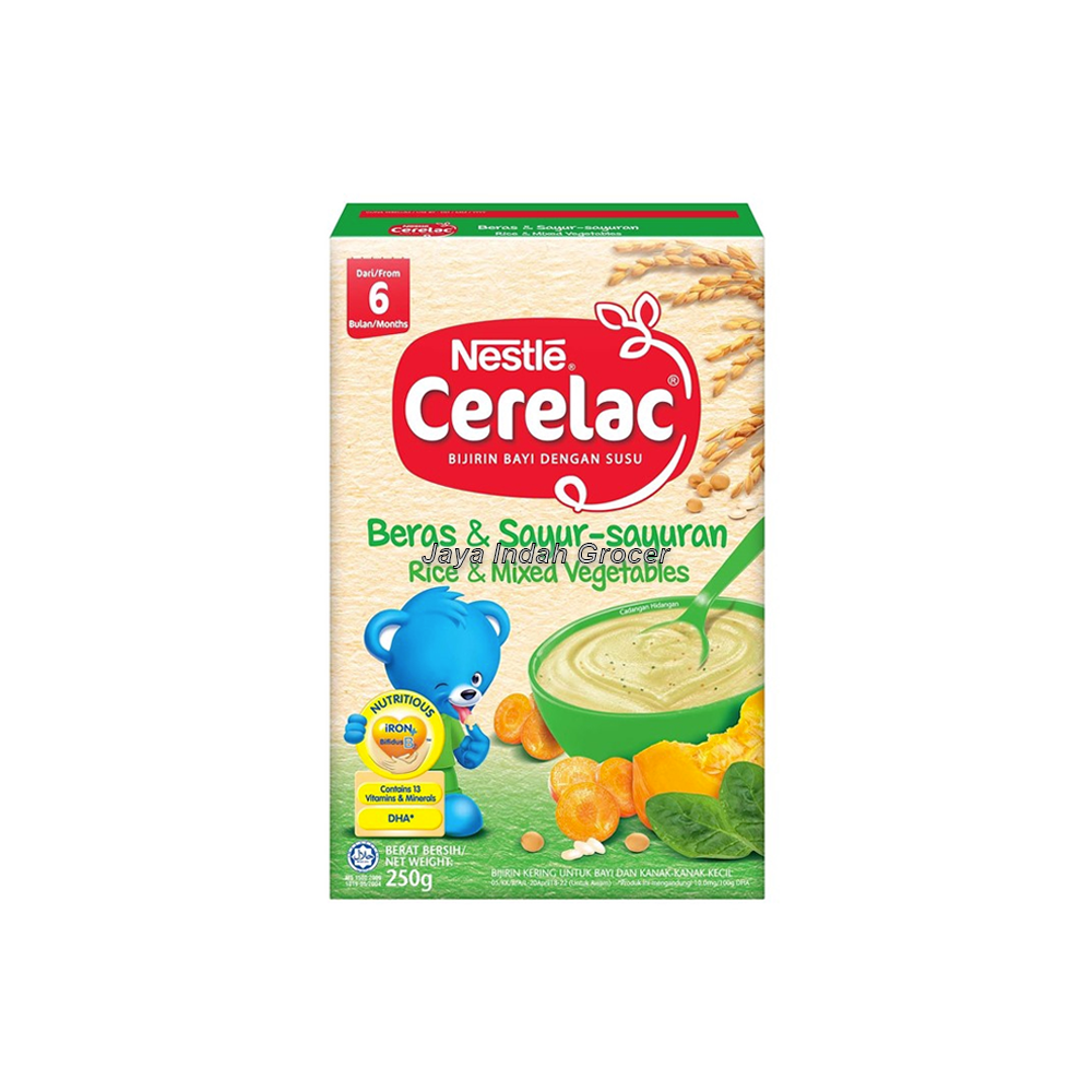 Nestlé Cerelac Rice & Mixed Vegetables Infant Cereal with Milk 250g.png