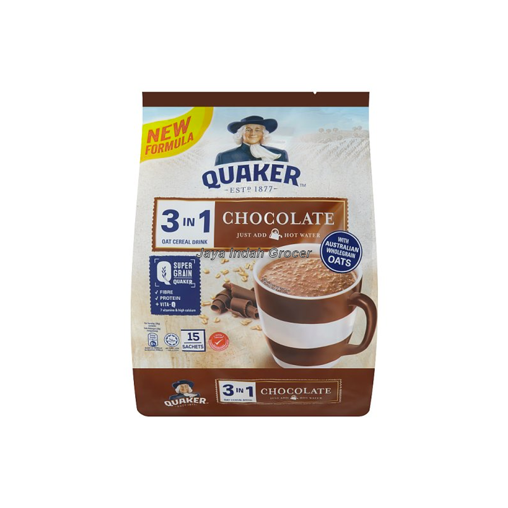 Quaker Super Grain 3 in 1 Chocolate 15 Sachets.png