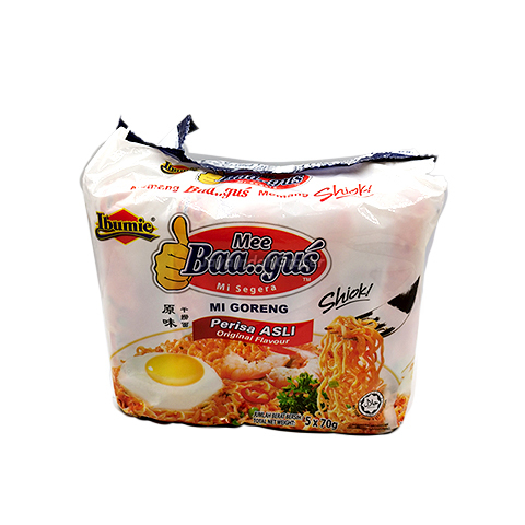 Ibumie Mee Baa...gus Original Instant Noodles 5x70g