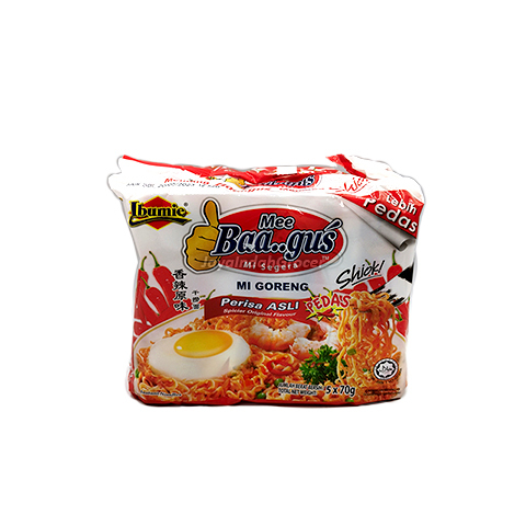 Ibumie Mee Baa...gus Spicy Original Instant Noodles 5x70g
