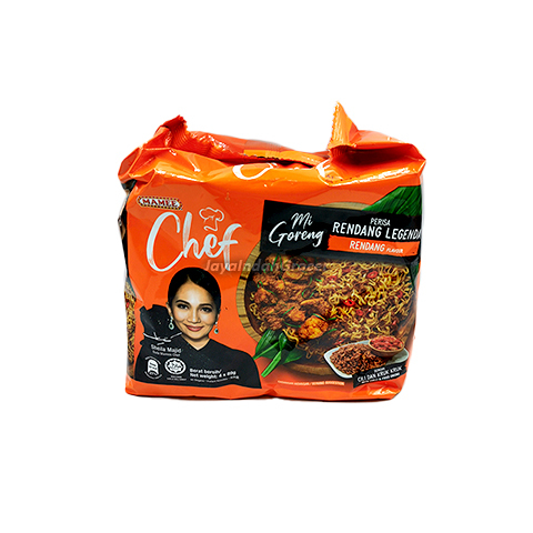 Mamee Chef Rendang Instant Fried Noodles 4x89g