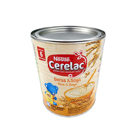 Nestle Cerelac Rice & Soy Baby Cereal 350g