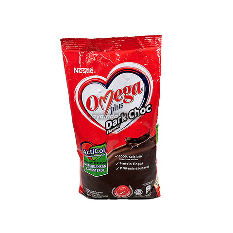 Nestle Omega Plus Dark Chocolate Milk Powder 550g 