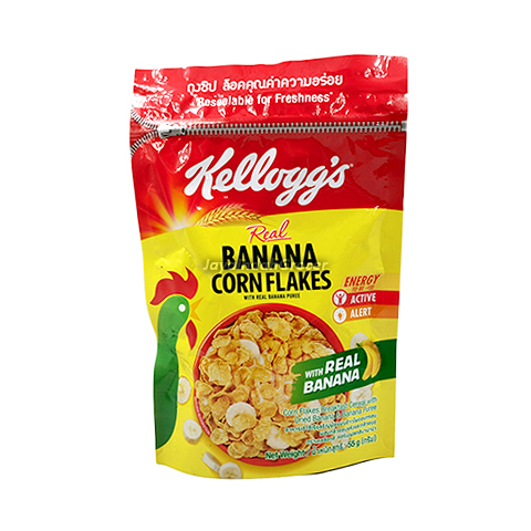 Kellogg's Real Banana Cornflakes Breakfast Cereal 55g