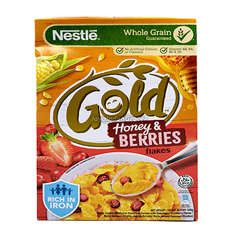 Nestle Gold Honey & Berries Flakes Breakfast Cereal 330g