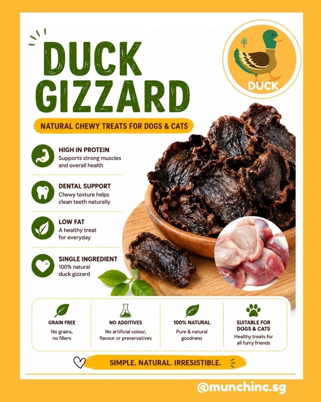 Duck gizzard