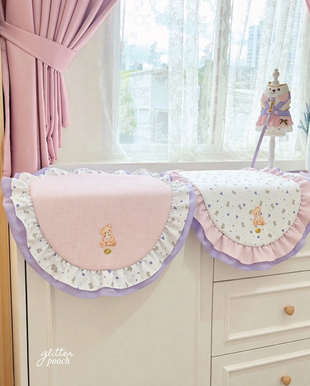 🛌 Exclusive Pre-launch BonBear Mat. .Designed in soft pastel tones with delicate lace ruffles a (1)
