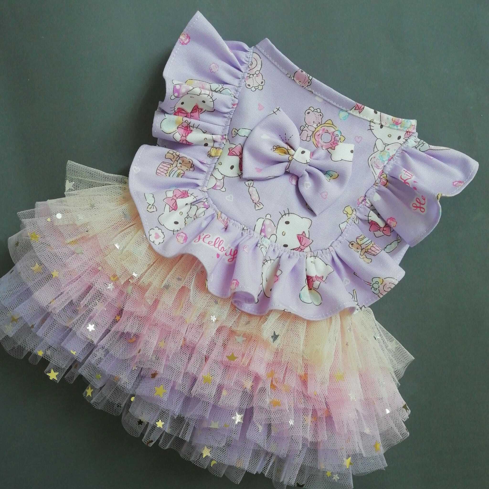 Tutu dress hello top kitty