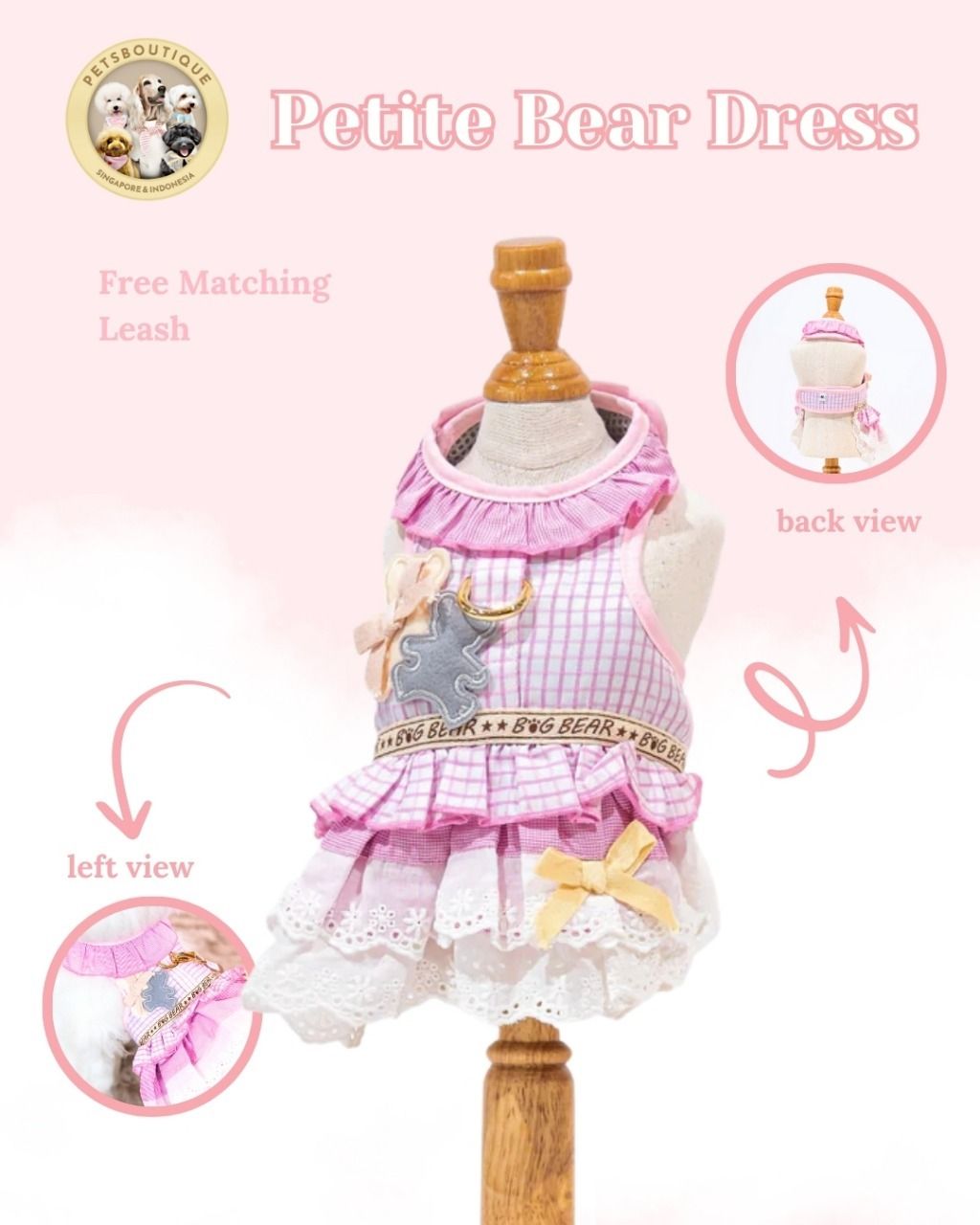 Petite Pink Bear